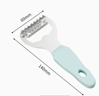 Stainless Steel Fish Scaler with Ergonomic Handle