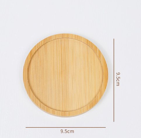Natural Bamboo Drink Coaster, Wooden Coffee Cup Mat
