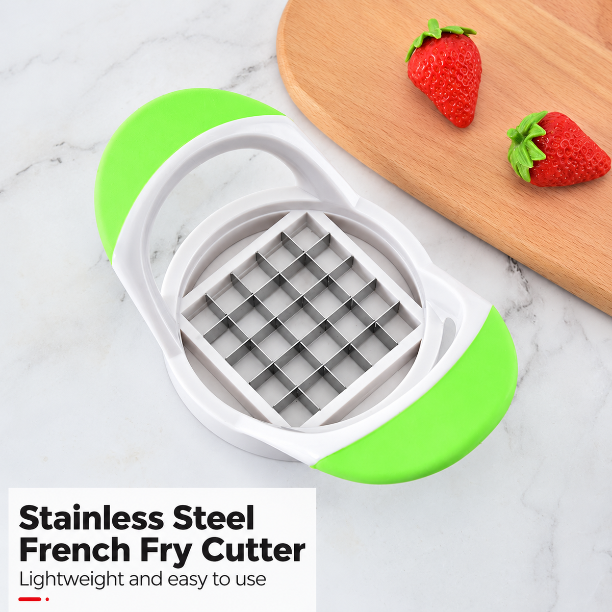 Stainless Steel French Fry Cutter, Manual Potato Slicer