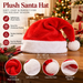 Colorful Plush Santa Hat for Christmas Parties and Events