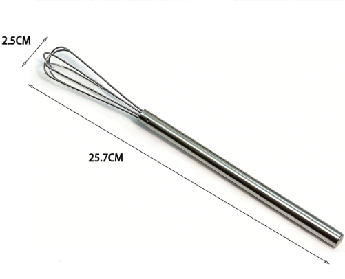 25.7cm Stainless Steel Mini Whisk for Eggs Coffee and Baking