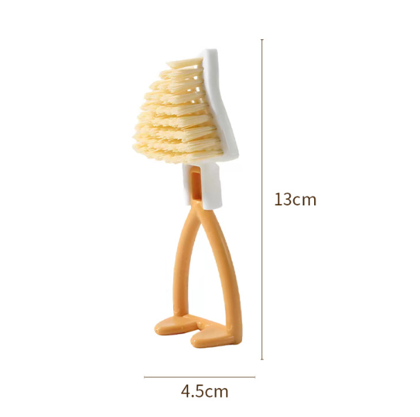 Foldable Triangular Crevice Cleaning Brush for Kitchen Bathroom and Corners