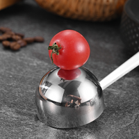Walnut Wood Handle 304 Stainless Steel Measuring Spoon