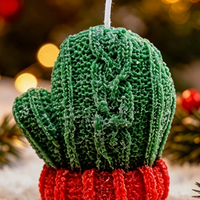 Christmas Knitted Mitten Shaped Scented Candle