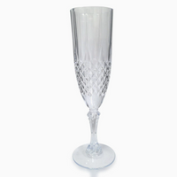 Vintage Crystal Style Champagne Flute Glass