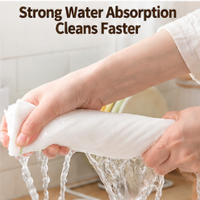 12-Layer Cotton Gauze Dishcloth – Rainbow Edge Kitchen Cleaning Cloth