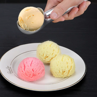 Aluminum Ice Cream Scoop Fruit Ball Scooper Melon Baller