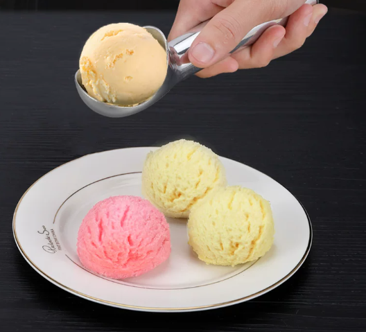 Aluminum Ice Cream Scoop Fruit Ball Scooper Melon Baller
