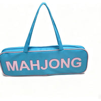 Mahjong Tile Storage Bag – Oxford Fabric Portable Game Set Organizer with Tassel Design