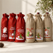 Christmas Wine Gift Bag – Drawstring Bottle Gift Sack for Wine & Champagne