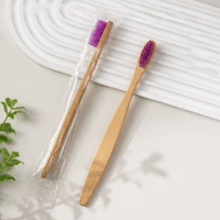 Disposable Bamboo Toothbrush – Eco-Friendly Soft Bristle Travel Toothbrush for Hotels, B&Bs, Guest Houses & Home Use