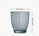 Blue Tempered Glass Drinking Cup