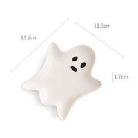 White Porcelain Ghost Jewelry Tray