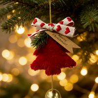 23cm Plush Christmas Tree Bell Ornament