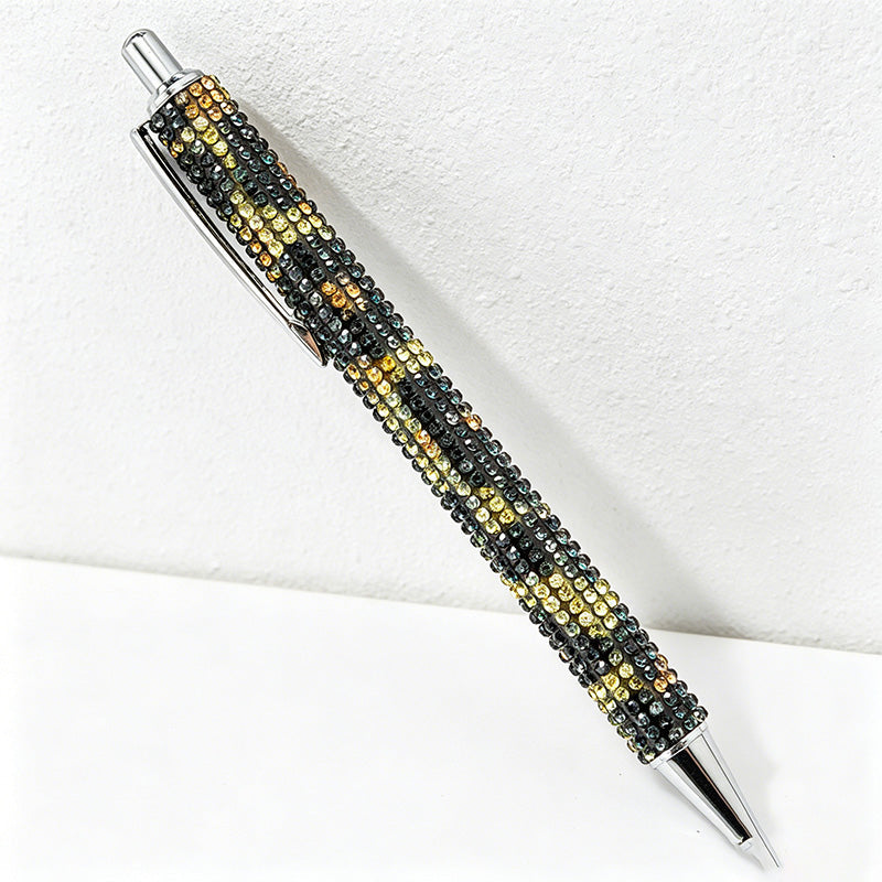 Bling Bling Rhinestone Retractable Ballpoint Pen – Luxury Metal Gift Pen for Office, School & Wedding