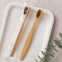 Disposable Bamboo Toothbrush – Eco-Friendly Soft Bristle Travel Toothbrush for Hotels, B&Bs, Guest Houses & Home Use