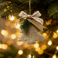 23cm Plush Christmas Tree Bell Ornament