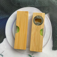 Bamboo Bottle Opener Wooden Handheld Opener