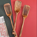 Korean Style Wooden Spatula and Slotted Turner