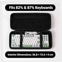 Portable Hard Shell Keyboard Carrying Case – 68/87-Key Mechanical Keyboard Storage Bag