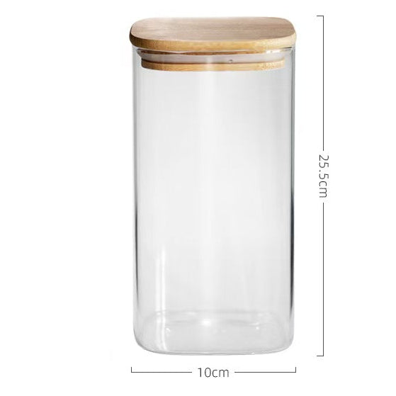 Glass Storage Jar with Bamboo Lid