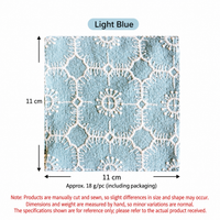 Embroidered Cotton Linen Coaster, Double-Layer Tea Cup Mat