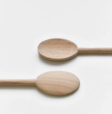 Long Handle Beech Wood Spoon French Style Stirring Spoon