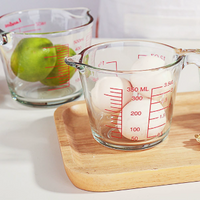 Glass Measuring Cup with Measurement Markings