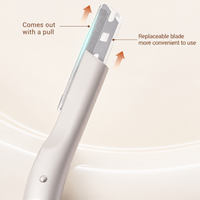 Replaceable Blade Metal Eyebrow Razor