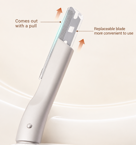 Replaceable Blade Metal Eyebrow Razor