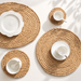 Round Woven Table Mat, Heat-Resistant Placemat and Coaster