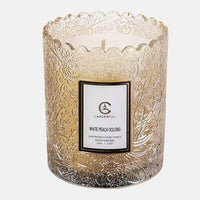 Embossed Glass Scented Candle