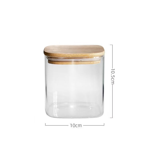 Glass Storage Jar with Bamboo Lid