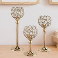 Mini Crystal Candleholder Creative Decorative Ornament