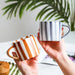 Minimalist European Striped Ceramic Mug