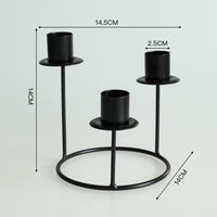Candle Decor, Three-Headed Candleholder for Ambient Lighting