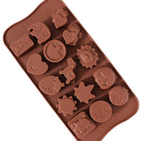 12 Cavity Silicone Chocolate Mold