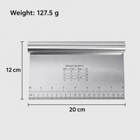 Stainless Steel Bench Scraper and Dough Cutter
