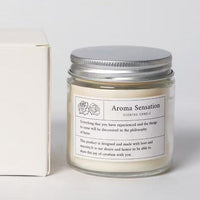 Clear Glass Scented Candle for Bedroom