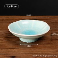Small Ceramic Snack Dish, Pastel Color Shallow Dessert Bowl