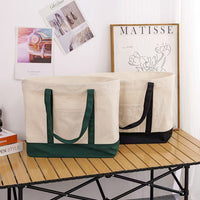 Large Canvas Shopping Tote Bag Reusable Eco Storage Bag