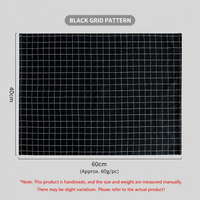 Nordic Black Kitchen Towel, Food Photography Backdrop Cloth