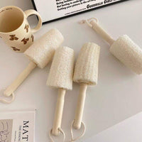 Loofah Dish Brush with Wooden Handle