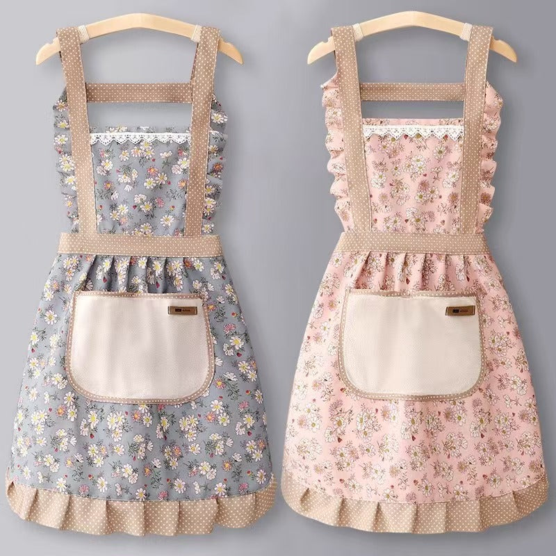 Floral Princess Cotton Kitchen Apron