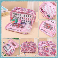 Mahjong Set Bag – Waist Bag with Printed Mahjong Pattern, Cosmetic Bag, Multi-Functional Large-Capacity Storage Organizer