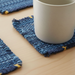 Cotton Woven Coaster Set –4 Pieces Cotton Woven Coaster Set – Handmade Fabric Drink Mats, Textured Coffee Cup Coasters for Kitchen Table & Home DecorHandmade Fabric Drink Mats, Textured Coffee Cup Coasters for Kitchen Table & Home Decor