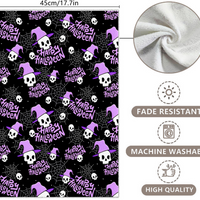 Halloween Ghost Pumpkin Printed Microfiber Kitchen Towel