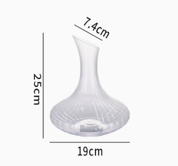 Creative Glass Wine Decanter, Elegant Crystal Style Wine Carafe