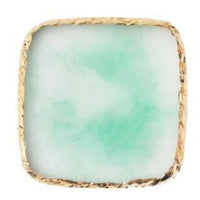 Gold Rim Agate Resin Palette – Nail Art Mixing and Display Board