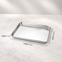 Flat Bottom Food Tray for Rice Noodle Rolls, Steaming and Food Serving